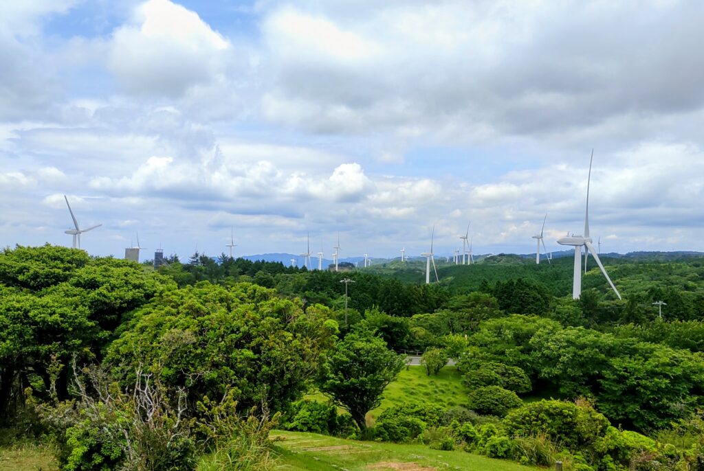 青山高原の風車群