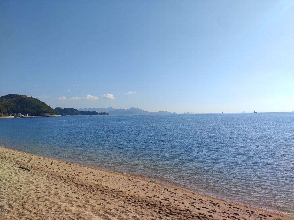 立花海岸のオーシャンビュー