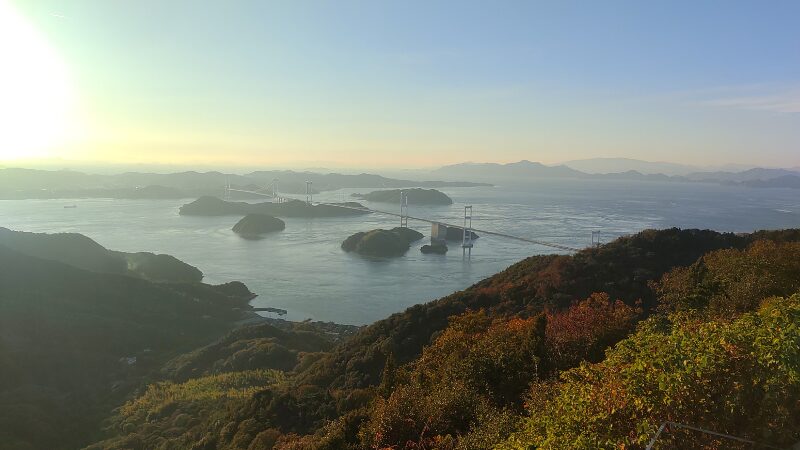 亀老山展望公園からの絶景(夕方)